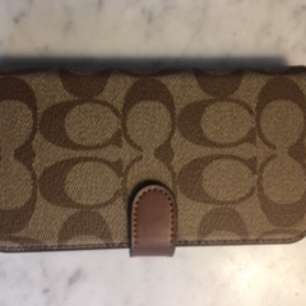 Coach Cell Phone Case/Card Case Combo